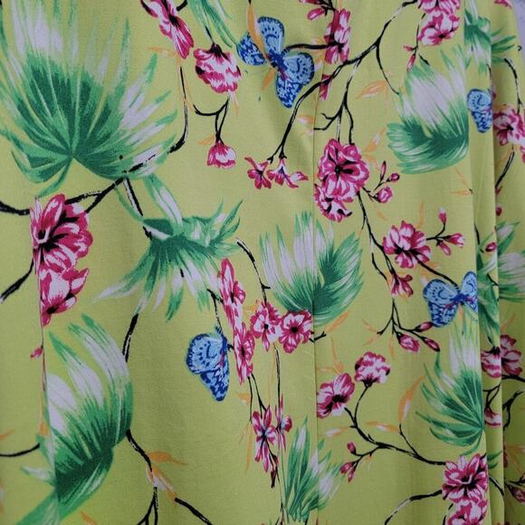 NWT Pioneer Woman Dolman Topper S/M Chartreuse Floral - Picture 9 of 11